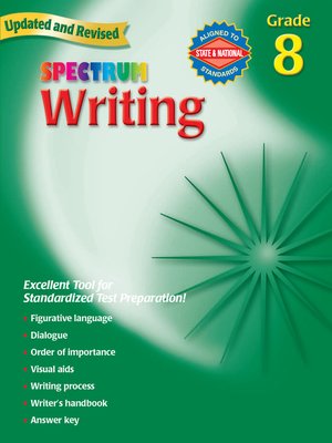 cover image of Writing, Grade 8